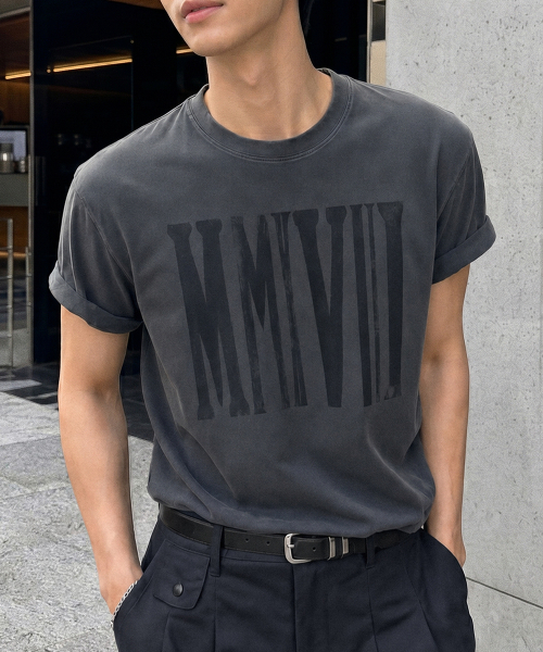 MAISON MINED(メゾンミネド)の「MMXVIII VINTAGE HALF T WASHED BLACK(Tシャツ/カットソー・メンズ・その他・SMALL/MEDIUM/LARGE)」の8枚目の写真