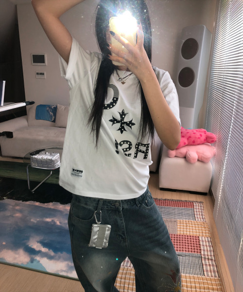 SEW-B(ソービー)の「C.RS! オーバーサイズ 半袖Tシャツ(Tシャツ/カットソー・レディース・その他・FREE)」の4枚目の写真