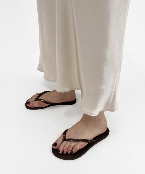 havaianas(ハワイアナス)の「【Havaianas/ハワイアナス】SLIM GLITTER II(サンダル・レディース・ブラック/ブラウン・24.5cm/23cm)」の13枚目の写真
