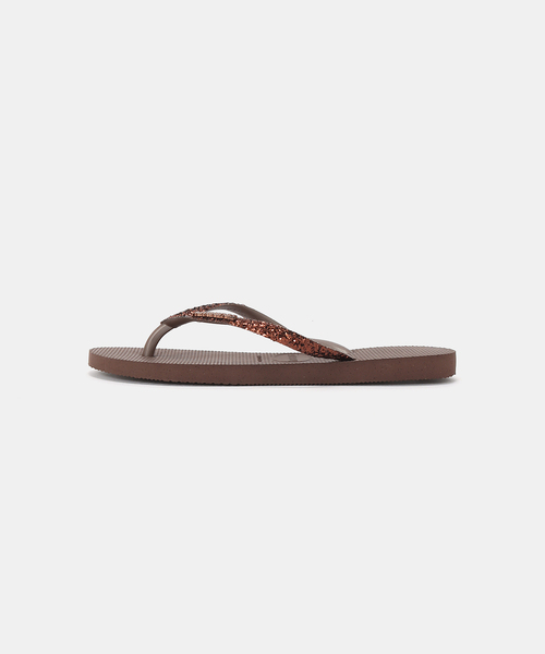 havaianas(ハワイアナス)の「【Havaianas/ハワイアナス】SLIM GLITTER II(サンダル・レディース・ブラック/ブラウン・24.5cm/23cm)」の6枚目の写真