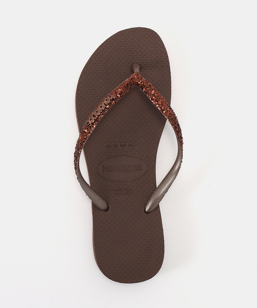 havaianas(ハワイアナス)の「【Havaianas/ハワイアナス】SLIM GLITTER II(サンダル・レディース・ブラック/ブラウン・24.5cm/23cm)」の10枚目の写真