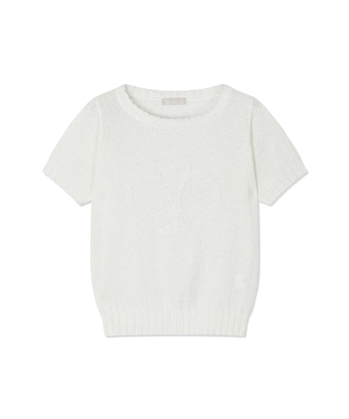 Yuje(ユジェ)の「FLOWER SHADOW KNIT (3color)(ニット/セーター・レディース・ホワイト/イエロー/ミント・FREE)」の7枚目の写真