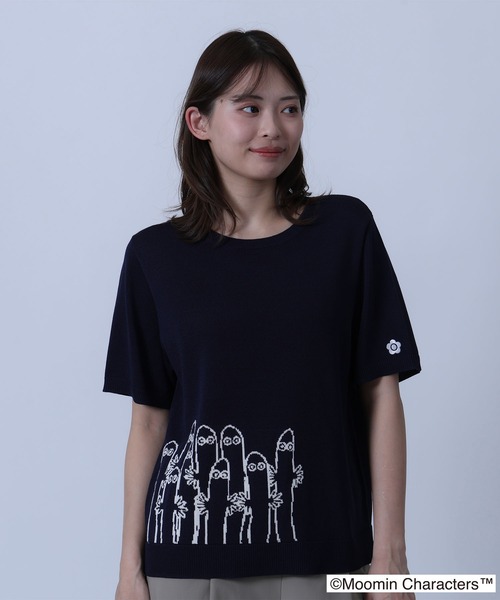 MARY QUANT（マリークワント）の「MOOMIN×MQニット プルオーバー（Tシャツ/カットソー・レディース・ネイビー/グレー/ブラック/アイボリー・M）」の4枚目の写真