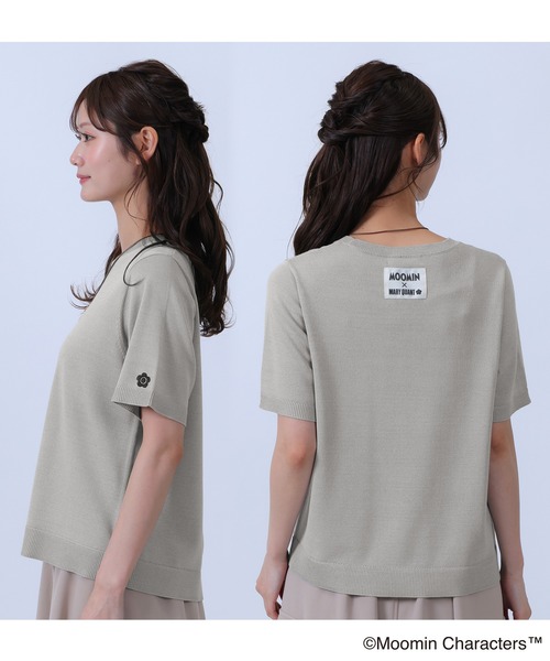MARY QUANT（マリークワント）の「MOOMIN×MQニット プルオーバー（Tシャツ/カットソー・レディース・ネイビー/グレー/ブラック/アイボリー・M）」の5枚目の写真