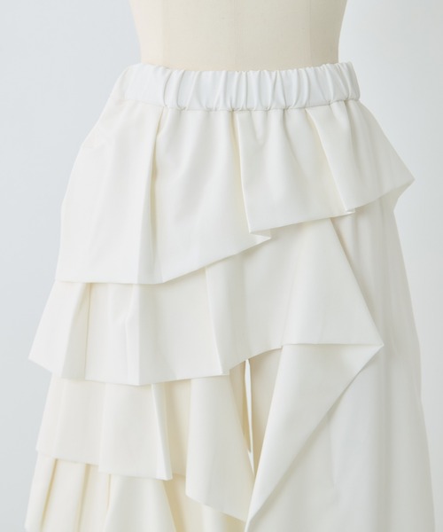 STUDIOUS(ステュディオス)の「【TAAKK/ターク】《STUDIOUS別注》RUFFLE PANTS/ラッフルパンツ(その他パンツ・レディース・ブラウン/ホワイト/ブラック・3/1)」の14枚目の写真