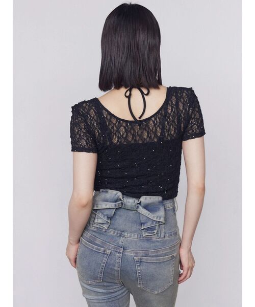 EMODA(エモダ)の「ラッフルカットツインセット(Tシャツ/カットソー・レディース・グレー/ホワイト/ブラック・FREE)」の14枚目の写真