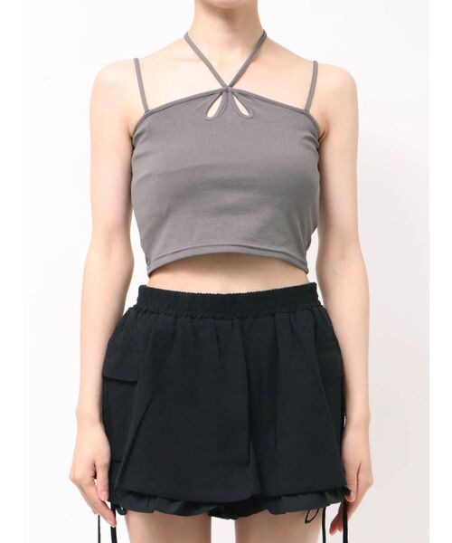 EMODA(エモダ)の「ラッフルカットツインセット(Tシャツ/カットソー・レディース・グレー/ホワイト/ブラック・FREE)」の19枚目の写真