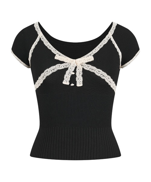 トップス ANDWANG Classic Petit Ribbon Tee トップス ANDWANG Classic