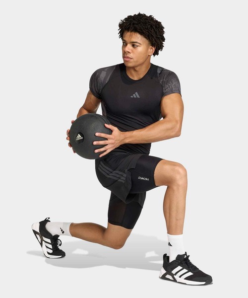 adidas(アディダス)の「TECHFIT AOP Tシャツ / アディダス adidas(Tシャツ/カットソー・メンズ・ブラック・MEDIUM/XX-LARGE/XX-SMALL/LARGE/3XL/SMALL/X-LARGE/X-SMALL)」の5枚目の写真