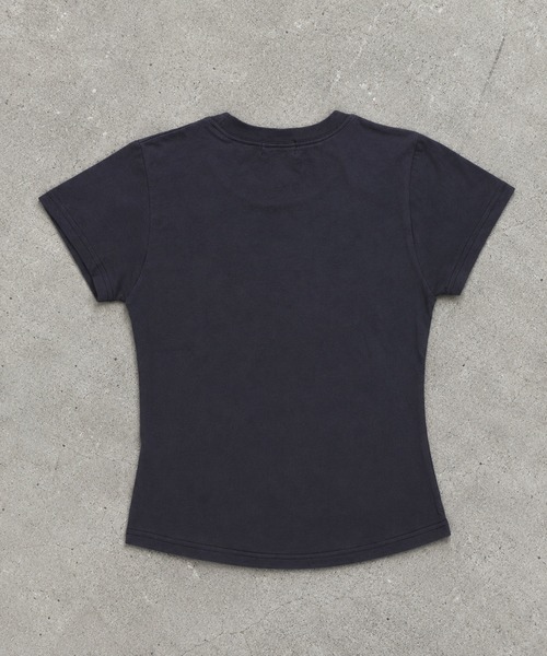 SPINNS(スピンズ)の「半袖Tシャツ/ナポレオンボタン/韓国ガーリー(Tシャツ/カットソー・レディース・ネイビー/ミント・ONESIZE)」の9枚目の写真