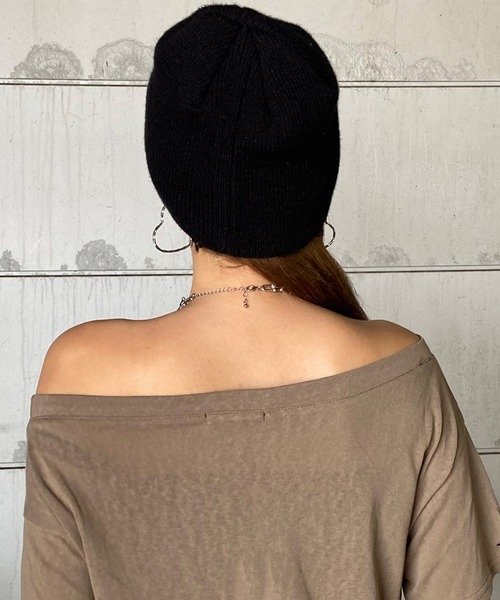 non-hedge(ノンヘッジ)の「クロスハトメクロスモチーフオフショルダーTシャツ(Tシャツ/カットソー・レディース・オフホワイト/ブラック/カーキ・FREE)」の14枚目の写真