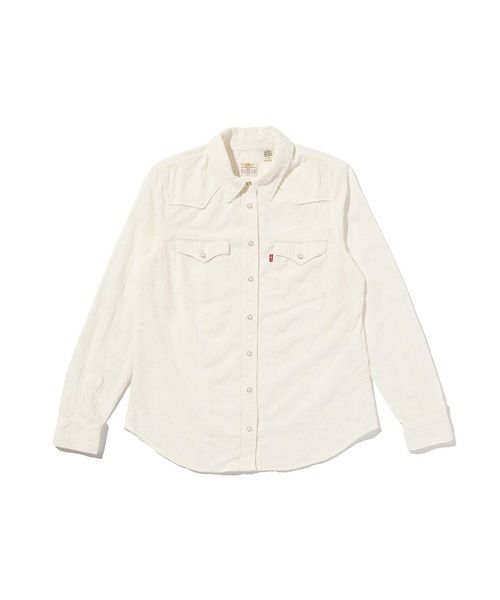 Levi's(リーバイス)の「Levi's/リーバイス ヘリテージ ウエスタン アイレットシャツ(シャツ/ブラウス・レディース・ホワイト・S/M/XS)」の4枚目の写真