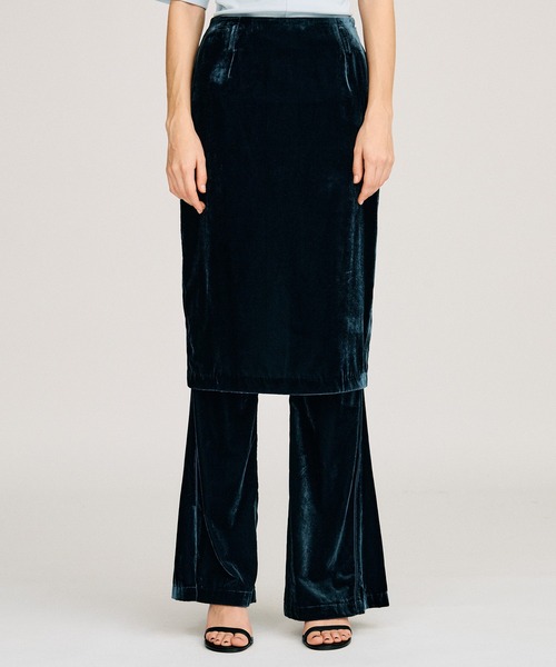 PRANK PROJECT(プランクプロジェクト)の「【2026Autumn Pre-Order】レイヤードベロアパンツ / Layered Velour Pants(その他パンツ・レディース・カーキ/ネイビー・38/36)」の11枚目の写真