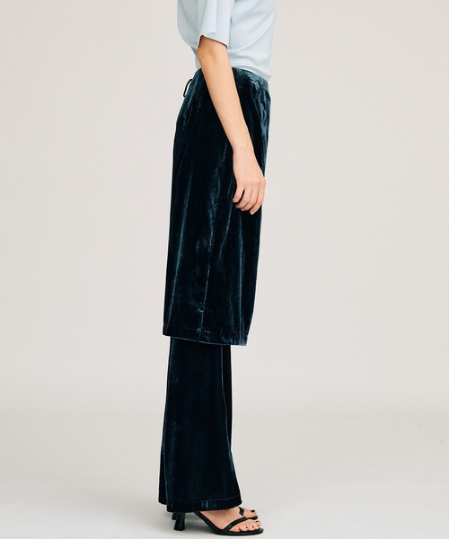 PRANK PROJECT(プランクプロジェクト)の「【2026Autumn Pre-Order】レイヤードベロアパンツ / Layered Velour Pants(その他パンツ・レディース・カーキ/ネイビー・38/36)」の14枚目の写真