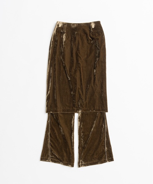 PRANK PROJECT(プランクプロジェクト)の「【2026Autumn Pre-Order】レイヤードベロアパンツ / Layered Velour Pants(その他パンツ・レディース・カーキ/ネイビー・38/36)」の15枚目の写真