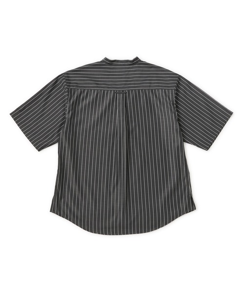 LE CERCLE par rope'（ルセルクルパーロペ）の「スキッパーバンドカラーストライプシャツ（シャツ/ブラウス・メンズ・ホワイト/ブラック・LL/L/M）」の3枚目の写真