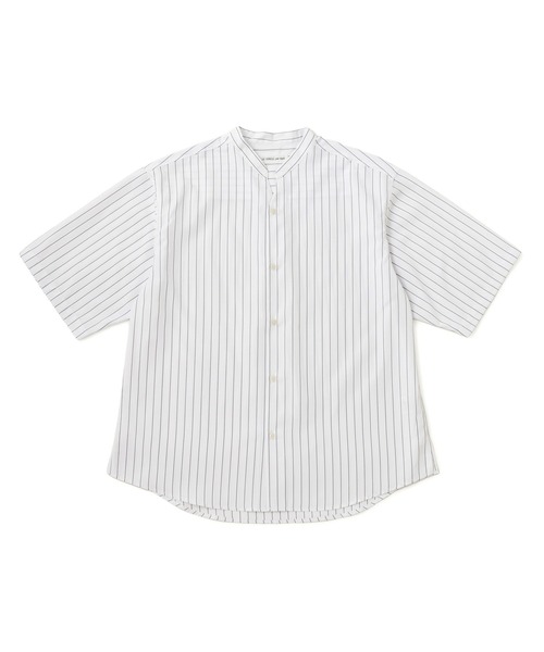 LE CERCLE par rope'（ルセルクルパーロペ）の「スキッパーバンドカラーストライプシャツ（シャツ/ブラウス・メンズ・ホワイト/ブラック・LL/L/M）」の17枚目の写真