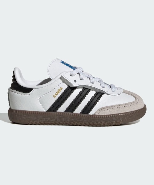 adidas(アディダス)の「サンバ OG コンフォートクロージャー 伸縮シューレース シューズ キッズ / Samba OG Comfort Closure Elastic Lace Shoes Kids / アディダスオリジナルス adidas Originals(スニーカー・キッズ・ホワイト・11cm/12cm/13.0cm/14.0cm/15.0cm/16.0cm)」の1枚目の写真