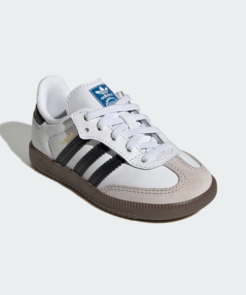 adidas(アディダス)の「サンバ OG コンフォートクロージャー 伸縮シューレース シューズ キッズ / Samba OG Comfort Closure Elastic Lace Shoes Kids / アディダスオリジナルス adidas Originals(スニーカー・キッズ・ホワイト・11cm/12cm/13.0cm/14.0cm/15.0cm/16.0cm)」の4枚目の写真