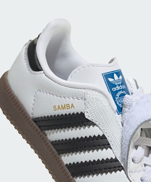 adidas(アディダス)の「サンバ OG コンフォートクロージャー 伸縮シューレース シューズ キッズ / Samba OG Comfort Closure Elastic Lace Shoes Kids / アディダスオリジナルス adidas Originals(スニーカー・キッズ・ホワイト・11cm/12cm/13.0cm/14.0cm/15.0cm/16.0cm)」の9枚目の写真