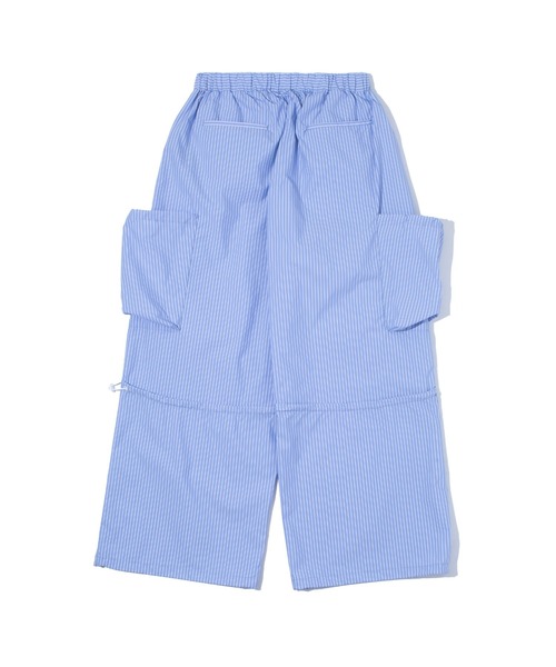 F/CE. (エフシーイー)の「F/CE. TECH TRANSFORM TROUSERS / エフシーイー テック トランスフォーム トラウザーズ(カーゴパンツ・メンズ・ネイビー/ブラック/ストライプ・SMALL)」の6枚目の写真
