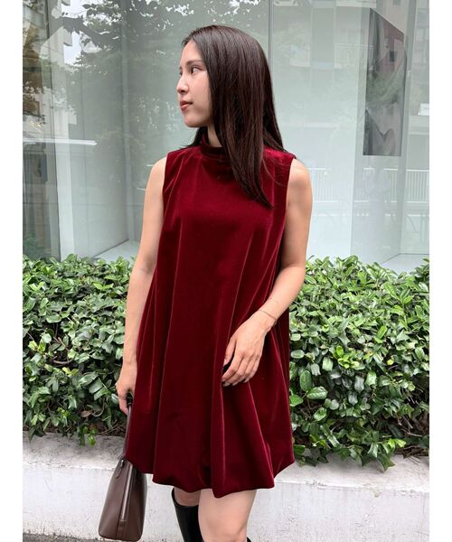 LAGUNAMOON(ラグナムーン)の「LADYベロアバルーンニミワンピース(ワンピース・レディース・レッド/ブラック・MEDIUM/SMALL)」の21枚目の写真