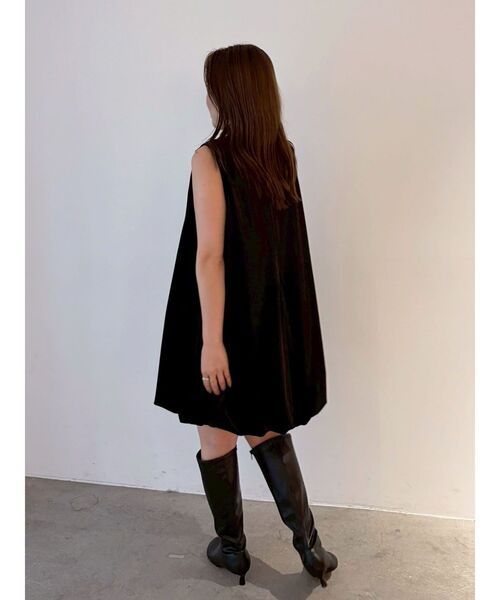 LAGUNAMOON(ラグナムーン)の「LADYベロアバルーンニミワンピース(ワンピース・レディース・レッド/ブラック・MEDIUM/SMALL)」の16枚目の写真