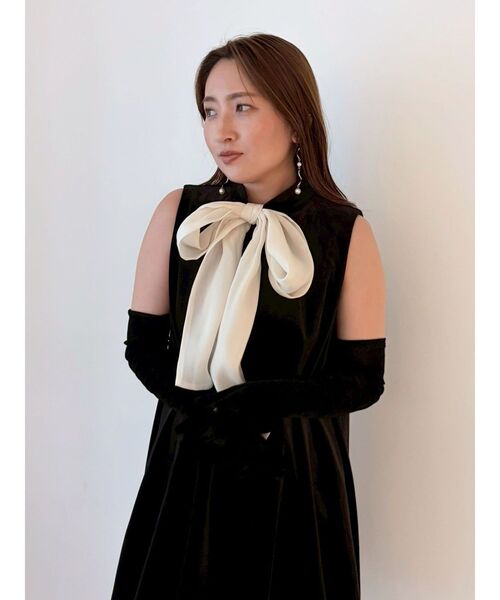 LAGUNAMOON(ラグナムーン)の「LADYベロアバルーンニミワンピース(ワンピース・レディース・レッド/ブラック・MEDIUM/SMALL)」の14枚目の写真