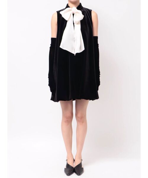 LAGUNAMOON(ラグナムーン)の「LADYベロアバルーンニミワンピース(ワンピース・レディース・レッド/ブラック・MEDIUM/SMALL)」の6枚目の写真