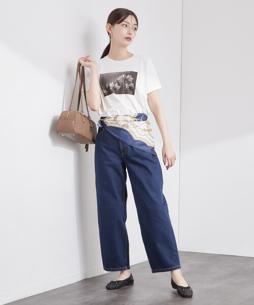 OPAQUE.CLIP(オペークドットクリップ)の「フォトプリントTシャツ【洗濯機OK】(Tシャツ/カットソー・レディース・ブラウン系/チャコールグレー/ホワイト・40/38)」の19枚目の写真
