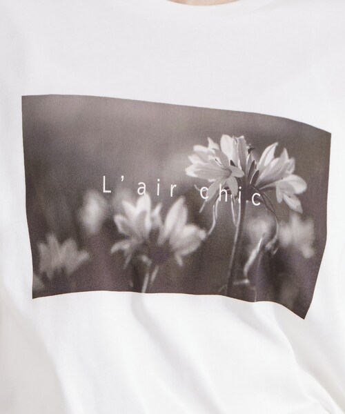 OPAQUE.CLIP(オペークドットクリップ)の「フォトプリントTシャツ【洗濯機OK】(Tシャツ/カットソー・レディース・ブラウン系/チャコールグレー/ホワイト・40/38)」の17枚目の写真