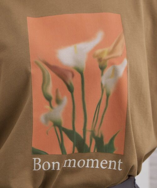 OPAQUE.CLIP(オペークドットクリップ)の「フォトプリントTシャツ【洗濯機OK】(Tシャツ/カットソー・レディース・ブラウン系/チャコールグレー/ホワイト・40/38)」の9枚目の写真