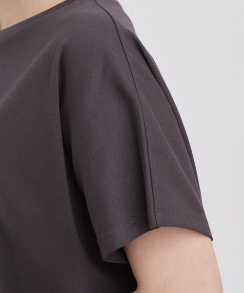 OPAQUE.CLIP(オペークドットクリップ)の「フォトプリントTシャツ【洗濯機OK】(Tシャツ/カットソー・レディース・ブラウン系/チャコールグレー/ホワイト・40/38)」の4枚目の写真