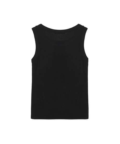 NICK&NICOLE（ニックアンドニコール）の「LETTERING SLEEVELESS TOP_BLACK（Tシャツ/カットソー・レディース・その他・FREE）」の2枚目の写真