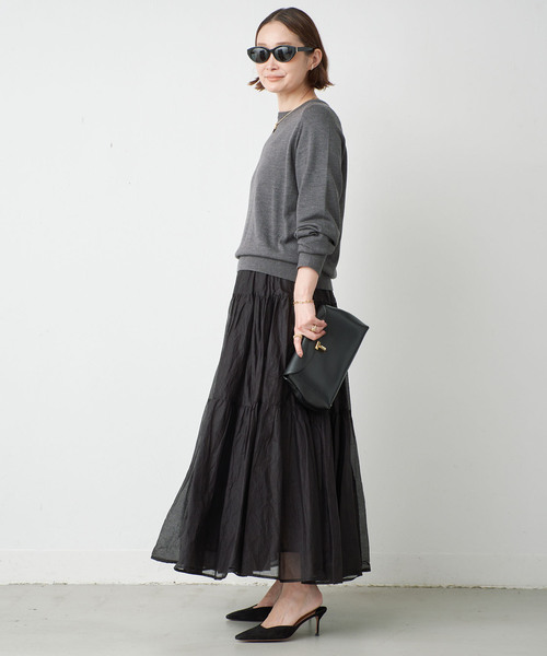 Deuxieme Classe(ドゥーズィエムクラス)の「*WISH クルーネック プルオーバー(ニット/セーター・レディース・チャコールグレー/ベージュ/ブラウン/ネイビー・FREE)」の6枚目の写真