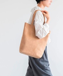 SIMPLE LEATHER TOTE SUEDE