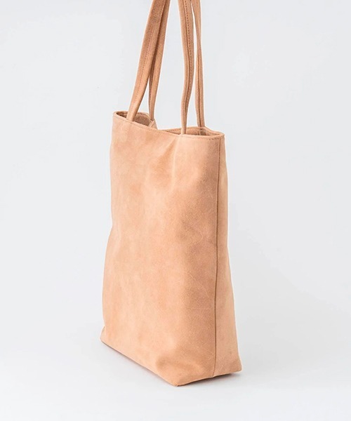 kalsac(カルサック)の「SIMPLE LEATHER TOTE SUEDE(トートバッグ・レディース・キャメル・ONE SIZE)」の2枚目の写真