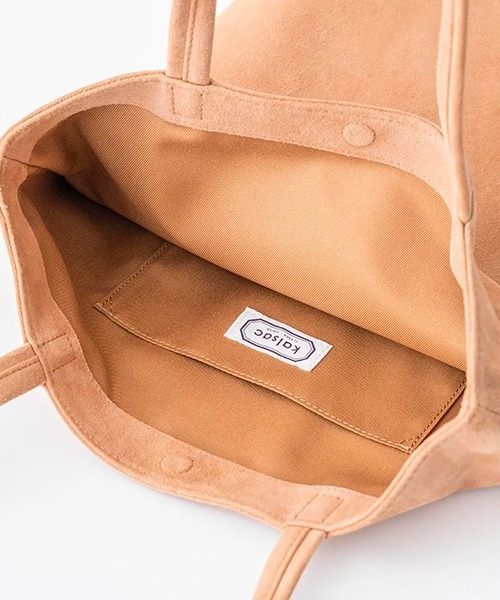 kalsac(カルサック)の「SIMPLE LEATHER TOTE SUEDE(トートバッグ・レディース・キャメル・ONE SIZE)」の7枚目の写真
