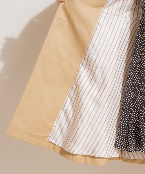 Banner Barrett(バナーバレット)の「フレアトレンチCO(トレンチコート・レディース・ベージュ/ネイビー・38/36)」の17枚目の写真