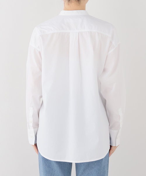 Bennetts Lane Shirts(ベネッツレーンシャツ)の「Bennetts Lane shirts/ベネッツレーンシャツ SLOBE別注 バンドカラーシャツ(シャツ/ブラウス・レディース・ホワイト/ブラウン/ピンク・FREE)」の5枚目の写真