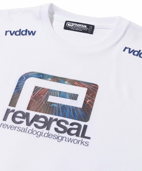 reversal.dogi.design.works(リバーサル・ドーギ・デザイン・ワークス)の「<reversal/リバーサル>PILGRIMAGE BIG MARK DRY TEE(Tシャツ/カットソー・メンズ・ホワイト/ブラック・XL/L/M/2XL)」の5枚目の写真