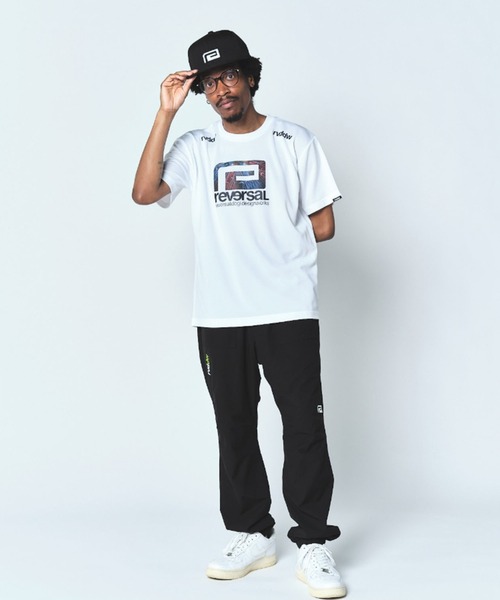 reversal.dogi.design.works(リバーサル・ドーギ・デザイン・ワークス)の「<reversal/リバーサル>PILGRIMAGE BIG MARK DRY TEE(Tシャツ/カットソー・メンズ・ホワイト/ブラック・XL/L/M/2XL)」の7枚目の写真