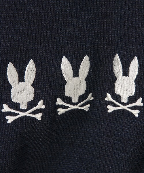 Psycho Bunny(サイコバニー)の「ウォッシャブルウール ミラノリブ 3バニージップパーカ(パーカー・メンズ・チャコールグレー/ネイビー/ライトグレー・MEDIUM/SMALL/X-LARGE/LARGE)」の22枚目の写真