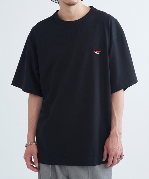 NANGA(ナンガ)の「【NANGA】ECO HYBRID BOX LOGO EMBROIDERY TEE(Tシャツ/カットソー・メンズ・ホワイト/アッシュグレー/ブラック・S/M/L/XL)」の2枚目の写真