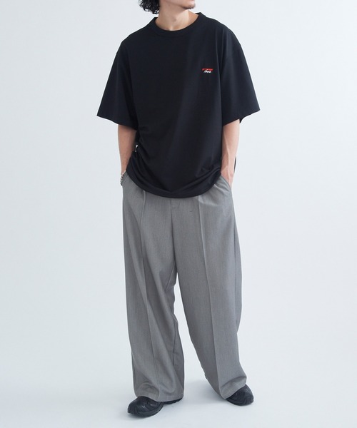 NANGA(ナンガ)の「【NANGA】ECO HYBRID BOX LOGO EMBROIDERY TEE(Tシャツ/カットソー・メンズ・ホワイト/アッシュグレー/ブラック・S/M/L/XL)」の7枚目の写真