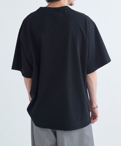 NANGA(ナンガ)の「【NANGA】ECO HYBRID BOX LOGO EMBROIDERY TEE(Tシャツ/カットソー・メンズ・ホワイト/アッシュグレー/ブラック・S/M/L/XL)」の5枚目の写真