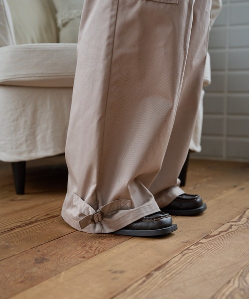 sedacle(セダクル)の「Wide Cargo Chino Pants/ワイドカーゴチノパンツ(チノパンツ・メンズ・ベージュ/ブラック・MEDIUM/LARGE/SMALL)」の13枚目の写真