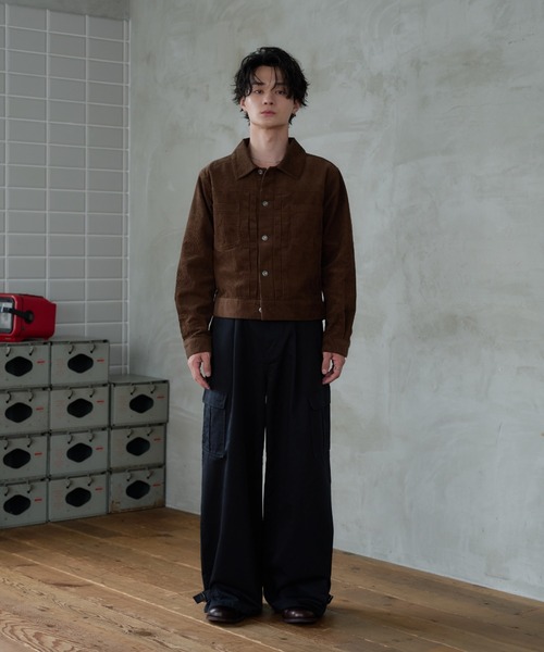 sedacle(セダクル)の「Wide Cargo Chino Pants/ワイドカーゴチノパンツ(チノパンツ・メンズ・ベージュ/ブラック・MEDIUM/LARGE/SMALL)」の21枚目の写真