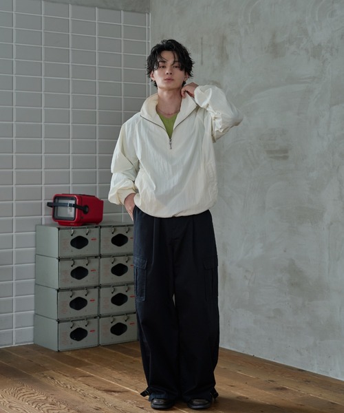 sedacle(セダクル)の「Wide Cargo Chino Pants/ワイドカーゴチノパンツ(チノパンツ・メンズ・ベージュ/ブラック・MEDIUM/LARGE/SMALL)」の20枚目の写真