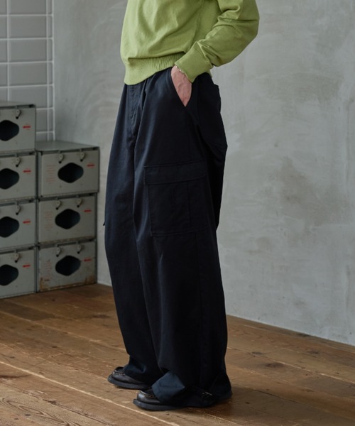sedacle(セダクル)の「Wide Cargo Chino Pants/ワイドカーゴチノパンツ(チノパンツ・メンズ・ベージュ/ブラック・MEDIUM/LARGE/SMALL)」の18枚目の写真